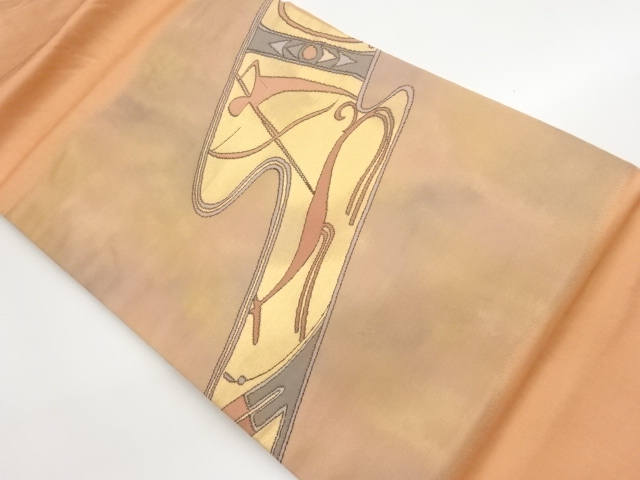 JAPANESE NAGOYA OBI / WOVEN WAVY STRIPE